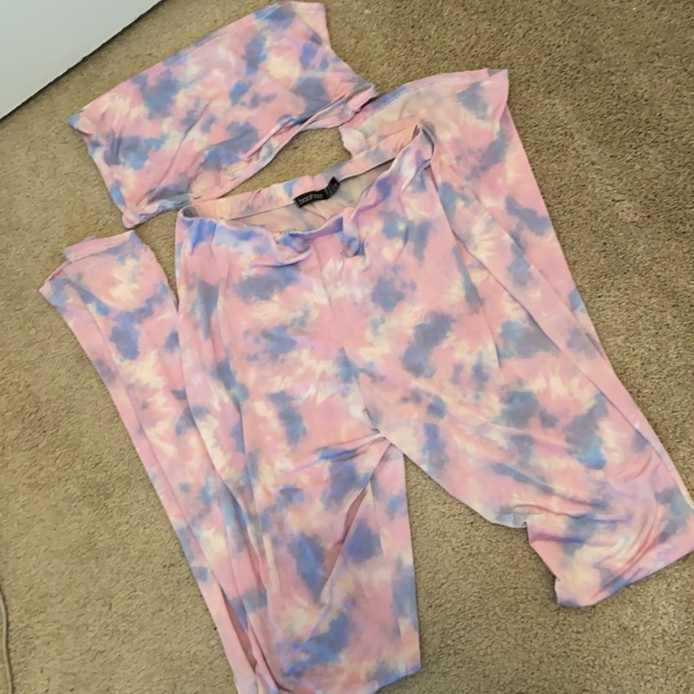 BOOHOO Pink/Blue 2 Piece Set